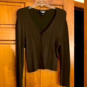 Emanuel Ungaro dark brown sweater. M